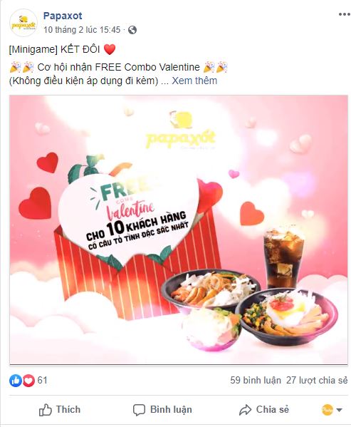 quảng cáo quán ăn trên Facebook