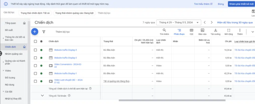chạy bùng Google Ads