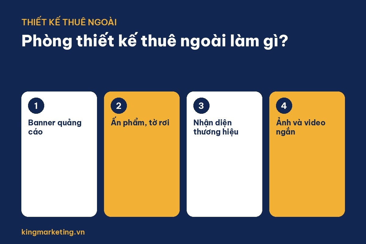 Phòng thiết kế thuê ngoài: banner quảng cáo, ấn phẩm, nhận diện thương hiệu, ảnh và video ngắn