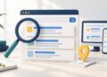 Mô hình trình duyệt, vị trí và thiết bị minh họa công cụ xem trước quảng cáo Google Ads.