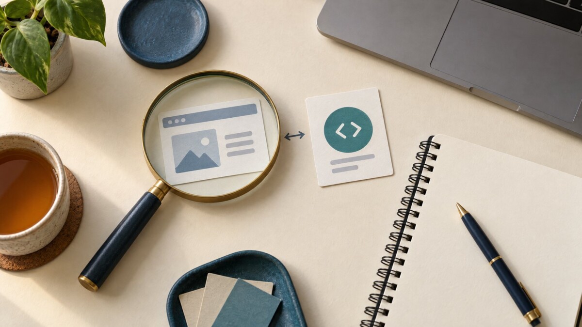 Kính lúp và sổ ghi chú minh họa cách kiểm tra khi thẻ chuyển đổi Google Ads không hoạt động.